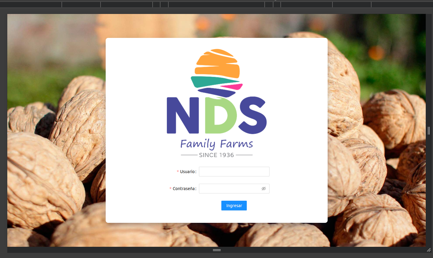 Plataforma Productores NDS